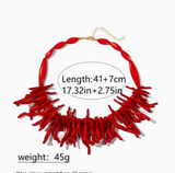 {2026 NEW}exaggerated acrylic beaded necklace womens fashion