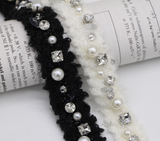 {2026 NEW} Decoration trims with pearl and rhinestone