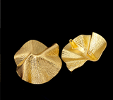 {2026 NEW} Oversized pleated gold-toned metal buttons