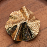{2026 NEW} Oversized pleated gold-toned metal buttons
