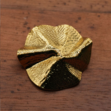 {2026 NEW} Oversized pleated gold-toned metal buttons