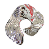 {2026 NEW}  sculptural gold-plated spiral statement metal shank buttons