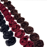 {2026 NEW} Colorful 3D chiffon rose flower lace edge trim