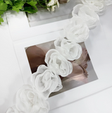 {2026 NEW} Colorful 3D chiffon rose flower lace edge trim