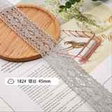{2026 NEW}gold metallic crochet lace trim ribbon