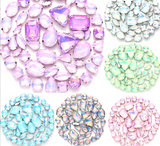 {2026 NEW}Mixed-shape jelly glass sew-on rhinestones with  metal claw settings.