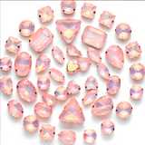 {2026 NEW}Mixed-shape jelly glass sew-on rhinestones with  metal claw settings.