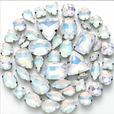 {2026 NEW}Mixed-shape jelly glass sew-on rhinestones with  metal claw settings.