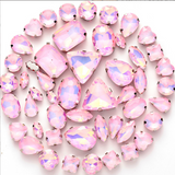 {2026 NEW}Mixed-shape jelly glass sew-on rhinestones with  metal claw settings.