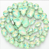 {2026 NEW}Mixed-shape jelly glass sew-on rhinestones with  metal claw settings.