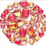 {2026 NEW}Mixed-shape jelly glass sew-on rhinestones with  metal claw settings.