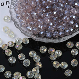 {2026 NEW} Faceted crystal glass loose beads in assorted colors