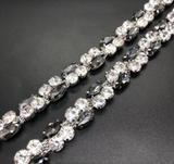 Tri crystal diamanté trim