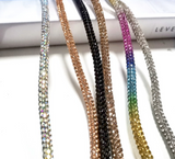 NEW - Diamond Cotton Rope Half Round Rhinestone Cord Drawstring Trimming for Shoes Clothes Crystal Lace Decoration