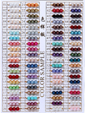 Glass pearl beads in string