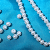 Glass pearl beads in string