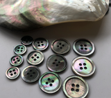 Natural Black MOP buttons