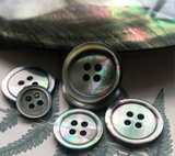 Natural Black MOP buttons