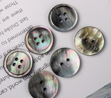 Natural Black MOP buttons