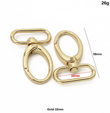 Oval Push Gate  swivel Hooks - Dog clips