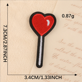 Emb patches - Heart(Iron On)