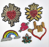 Emb patches - Heart(Iron On)