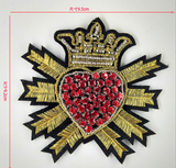 Emb patches - Heart(Iron On)