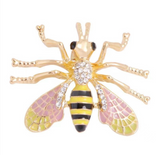 Bee broches with diamnate / pearl