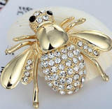 Bee broches with diamnate / pearl