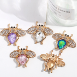 Bee broches with diamnate / pearl