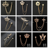 Lapel broches for men's wear