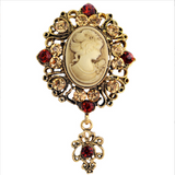 Vintage Gothic Queen Brooch Vintage Brooches