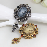 Vintage Gothic Queen Brooch Vintage Brooches