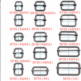 Round threading metal slider
