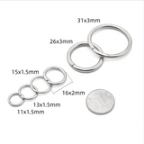 Metal round ring with split