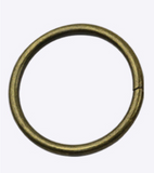 Metal round ring with split