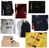PU Leather Sew-On Toggles Closures