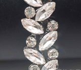 {2026 NEW}Hot Fix Beaded rhinestone Ribbon Resin Iron on Trim