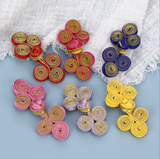 Chinese Frog Button Patch Toggle-and-Loop Buttons Baroque Closure Applique Sew On Patches