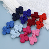 Chinese Frog Button Patch Toggle-and-Loop Buttons Baroque Closure Applique Sew On Patches