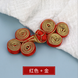Chinese Frog Button Patch Toggle-and-Loop Buttons Baroque Closure Applique Sew On Patches
