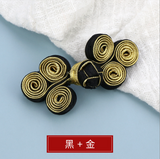 Chinese Frog Button Patch Toggle-and-Loop Buttons Baroque Closure Applique Sew On Patches