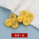 Chinese Frog Button Patch Toggle-and-Loop Buttons Baroque Closure Applique Sew On Patches