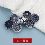 Chinese Frog Button Patch Toggle-and-Loop Buttons Baroque Closure Applique Sew On Patches