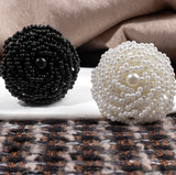Pearl flower cover button