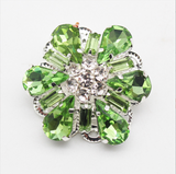 Navy Blue Diamanté Button