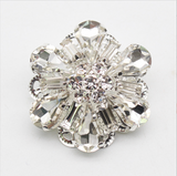 Navy Blue Diamanté Button