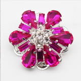 Navy Blue Diamanté Button