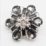 Navy Blue Diamanté Button