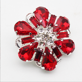 Navy Blue Diamanté Button